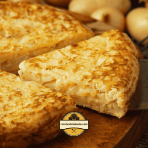 tortilla de patatas con cebolla